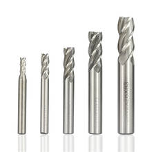 1pc diameter 1.5-13mm hss end mills 4 flute straight shank end mill 2024 - buy cheap