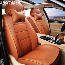 AUSFTORER Genuine Leather Seat Cushion for Volkswagen (VW) Passat B8 Wagon Variant Automobiles Seat Cover Protectors Accessories 2024 - buy cheap