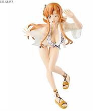 Anime figura de ação espada arte on-line sao exq sexy yuuki asuna biquíni ver modelo maiô pvc collectible boneca dropshipping 21cm 2024 - compre barato