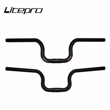 Litepro-Manillar de fibra de carbono para bicicleta Brompton, accesorio doblado en forma de golondrina, 25,4x580MM, 412 2024 - compra barato