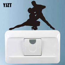 Yjzt adesivo decorativo de parede de alta qualidade estiloso interruptor moderno dança latina 8ss-2625 2024 - compre barato