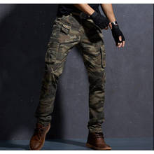 New Cargo Pants Men Camouflage Military Cotton Pants Casual Comfortable Pocket Trousers Camo Joggers Cotton Pants 2024 - buy cheap