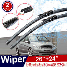 Car Wiper Blades for Mercedes Benz B Class B-Class W245 2006~2011 Front Windscreen Wipers Car Stickers 2007 2008 2009 2010 2024 - buy cheap