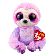 New 6" 15cm Ty  Big Eyes Stuffed Peas Plush Animal Purple sloth Doll Collection Boys and Girls Christmas Birthday Gift 2024 - buy cheap