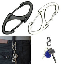 Oval 8 Shape Carabiner Steel Tactical Multi Multi Locking Function EDC Climbing Tool Carabiners Ring Keychain Key 2024 - buy cheap