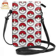 Pokeball bolsa de ombro pokeball saco de couro alta qualidade adolescente sacos de rua multi bolso pequena mulher na moda crossbody bolsa 2024 - compre barato