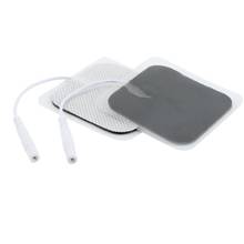 Almohadillas de electrodos para masaje TENS, 1 par/5x5cm, masajeador electrónico para fisioterapia 2024 - compra barato