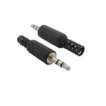 Adaptador de extensión de Cable de soldadura para auriculares, conector macho de Audio estéreo de 3,5mm, tipo de soldadura, 3,5 2024 - compra barato