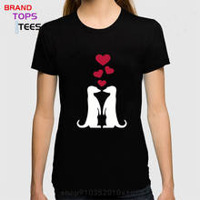 Kawaii Meerkat Animal Zoo Love Heart T shirt womens mens Cute suricate Meerkats T-shirt Camiseta Unisex Clothing 2024 - buy cheap