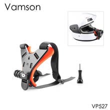 Vamson atualizado capacete de montagem acessórios para dji osmo para gopro hero 10 9 8 7 6 5 câmera para yi 4k capacete da motocicleta vp527 2024 - compre barato