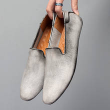 Zapatos de hombre cómodos y cómodos de fondo plano, ligeros, transpirables, antideslizantes, para conducir al aire libre 2024 - compra barato