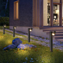 Lámpara Led de aluminio para exteriores, luz giratoria de 9W para jardín, porche, césped, soporte impermeable, para paisaje, pasillo, valla, accesorio de iluminación 2024 - compra barato