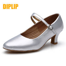 DIPLIP New Modern Dance Shoes Women National standard dance Girls Dancing Shoes High Heeled Ballroom Latin Dance Shoes For Women 2024 - buy cheap