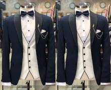 Custom Made Wedding Tuxedos Vintage Fit Formal Best Man Suits Groom Wear Men's Tweed 2 Piece Suits (Jacket+Pants) 2024 - buy cheap