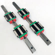 2pcs linear guide rail HGR15 - 350 400 450 500 550mm with 4pcs linear carriage HGH15CA / HGW15CA CNC parts 2024 - buy cheap
