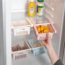Organizador ajustável de alimentos e geladeira, rack de armazenamento, organizador de gavetas, recipiente, prateleira de armazenamento de geladeira, artigo de cozinha, 1 peça 2024 - compre barato