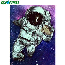 Azqsd cheio quadrado diamante bordado universo planta mosaico imagem de strass pintura diamante animais decoração da sua casa 2024 - compre barato