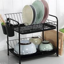 Double-Layer Dish Drying Rack Plate Dish Drainer Shelf Holder Cup Cutlery Drain Rack Kitchen Utensil Tableware Storage Organizer 2024 - buy cheap