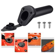 Flush Mount Fishing Boat Rod Holder Bracket Stand with Cap Cover for Kayak Flush Mount 2024 - buy cheap