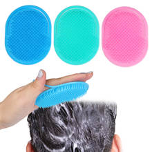 1PC Black Shampoo Comb Men Beard Mustache Brush Palm Shaped Scalp Massage Comb Portable Travel Pocket Hair Comb Tools 2024 - buy cheap