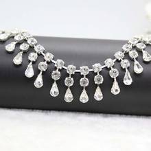 10 metros de strass cristal metal corrente diamante cinto guarnição fita diamante colar para decoração casamento vestido saco sapatos acessório 2024 - compre barato