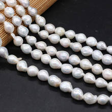 Cuentas de perlas naturales de agua dulce para la fabricación de joyas, collares, pulsera, pendientes, forma especial barroca Circular 10-13mm 36CM 2024 - compra barato