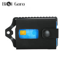 Bisi Goro RFID Blocking Multifunction Creativity Credit Card Holder 2021 Button Wallets Money Bag Hasp Small Wallet For Men 2024 - buy cheap