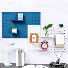 Pegboard Bathroom Bedroom PP Hole Board Adhesive Punch Free Storage Rack Living Room Non Slip Wall Shelf Display Stand Kitchen 2024 - buy cheap