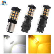 2Pcs 12V P21/5W 1157 BAY15D 2835 36 SMD P27/7W 3157 7443 W21/5W Switchback Led Bulb DRL DayLight Turn Signal Light White Amber 2024 - buy cheap