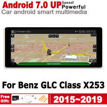 Android 7,0 автомобильный Радио GPS мультимедийный плеер для Mercedes Benz GLC Class X253 2015 ~ 2019 NTG навигационная карта WiFi BT 2G + 16G 2024 - купить недорого
