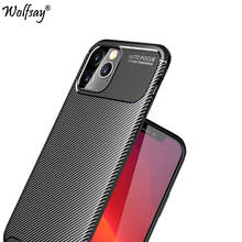 For iPhone 12 Pro Max Case Bumper Silicone Carbon Fiber Cover For iPhone 12/12 Pro/12 Pro Max Phone Case For iPhone 12 Pro Case 2024 - buy cheap