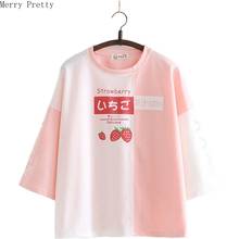 Модная хлопковая футболка с вышивкой и рукавом три четверти для женщин, весенние топы 2020, Женские повседневные футболки с круглым вырезом 2024 - купить недорого