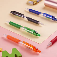 Lápis mecânicos progrex, 6 peças, coloridos, haste de caneta, 0.5mm, largura de escrita, retrátil, para material escolar, de escritório 2024 - compre barato