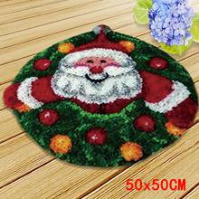 Santa Claus Latch Hook Rug kits Foamiran For Needlework Carpet Embroidery Set DIY Cartoon Christmas Tree Carpet Embroidery Decro 2024 - buy cheap