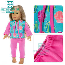 Clothes for doll fit 43cm American doll Hooded sports suit Children's for Christmas present 2024 - buy cheap