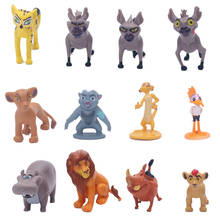 Figuras de acción del Rey León Simba, juguetes clásicos de dibujos animados de PVC, regalos de Navidad para niños, 12 unids/set por Set 2024 - compra barato