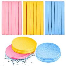 12pcs/set Cosmetic Puff Compressed Cleaning Sponge Soft Facial Clean Washing Pad Remove Makeup Skin Care Tool Cleansing Puff 2024 - buy cheap