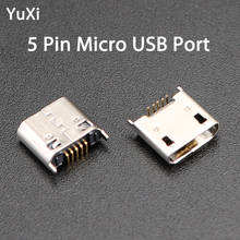 Yuxi usb interface de carregamento de dados micro mini, porta de carregamento usb conector soquete para celular relógio inteligente 2024 - compre barato