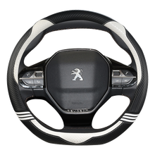 38 см чехол рулевого колеса автомобиля внешняя часть изготовлена из микрофибры и кожи по индивидуальному заказу для Peugeot партнер 4 Цвета Высокое качество авто аксессуары 2024 - купить недорого