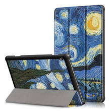 Colorful printed case For Lenovo Tab M10 TB-X605F TB-X505F 10.1inch Folding Stand Smart PU leather Cover 2024 - buy cheap