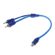 1 Female RCA 2 Male Splitter Connector Stereo Audio Signal Adapter Cable Wire 2024 - buy cheap