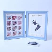 Marco de fotos de recuerdo familiar para bebé, Impresión de huella de primer año, bricolaje 2024 - compra barato