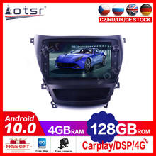 4 + 128G для Hyundai Elantra 5 JK GD MD UD2010-2013 Android10 Автомобильный мультимедийный плеер GPS-навигация Авто стереомагнитофон радио 2024 - купить недорого