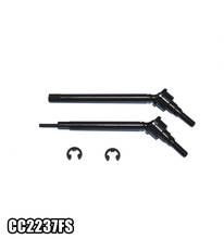 HARDEN STEEL #45 FRONT CVD DRIVE SHAFT set CC2237FS FOR 1/10 TAMIYA CC02 4WD MERCEDES-BENZ G500 58675 2024 - buy cheap