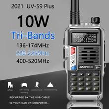 Baofeng UV-S9 Plus 10W Powerful Tri-Band 136-174/220-225/400-520MHz Amateur Ham CB Radio Comunicador Transmitter Walkie Talkie 2024 - buy cheap