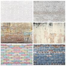 Laeacco White Brick Wall Shiny Spots Glitter Photography Backdrops Photo Backgrounds Baby Birthday Photophone Portrait Photocall 2024 - buy cheap