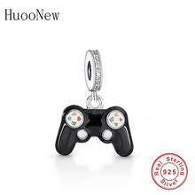 2021 925 Sterling Silver Game Hand Handle Player Gamepad Bead Charms Fit Original Charm Bracelet For Making Women Berloque 2024 - buy cheap