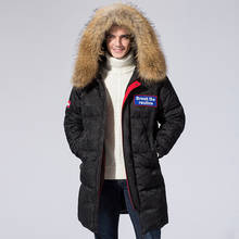 Women's Down Jacket Raccoon Fur Hood Winter Coat Men Clothes 2020 Korean Warm Long Down Jacket Fashion Outwear Hiver 9683 2024 - buy cheap