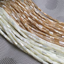 Natural Shell Beading Beads Cylindrical Punch Loose Isolations Beads For Jewelry Making DIY For Bracelet Necklace Strand 15'' 2024 - buy cheap