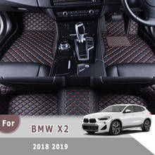 RHD Carpets For BMW X2 2018 2019 Car Floor Mats Auto Interior Accessories Automobiles Covers Interior Protector Leather Rugs 2024 - buy cheap